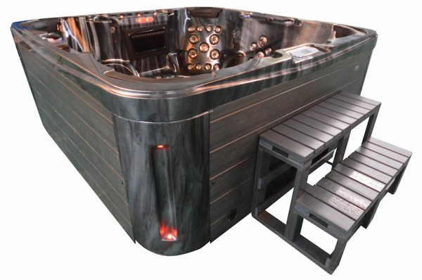 Whirlpool Outdoor Aussenwhirlpool Hot Tub Spa Pool GP7 schwarz-dunkelgrau
