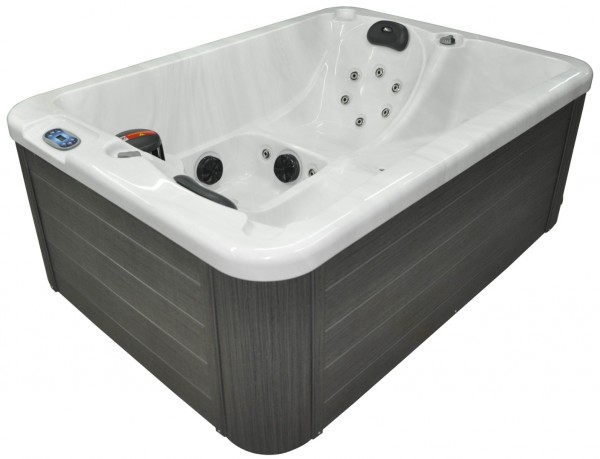 Whirlpool Outdoor Außenwhirlpool Hot Tub Spa Pool HS-101 weiß-dunkelgrau