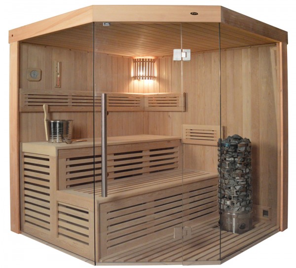 Sauna TS 4013 Steintowerofen, 180x180cm