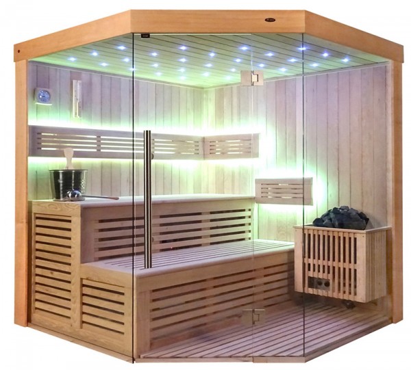 Sauna TS 4013-LS Eco-Ofen, 180x180cm