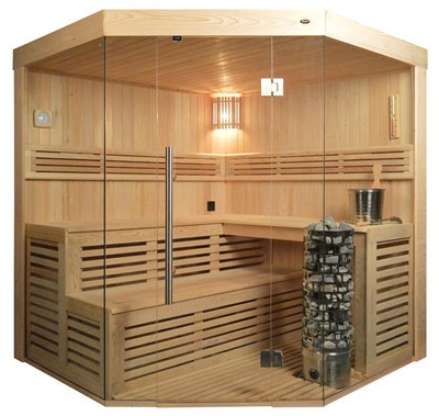 Sauna TS 4014 Steintowerofen, 200x200cm