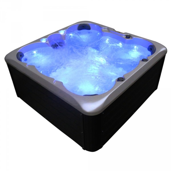 Whirlpool Outdoor Außenwhirlpool Hot Tub Spa Pool HS-152 perlweiß-dunkelgrau