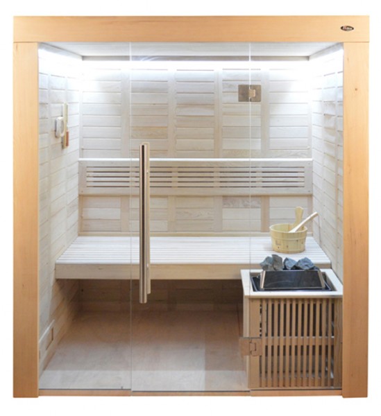 Sauna HE 4018 Eco-Ofen, 180x120cm B/T