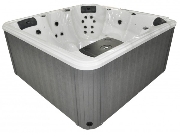 Whirlpool Outdoor Außenwhirlpool Hot Tub Spa Pool HS-308 weiß-hellgrau